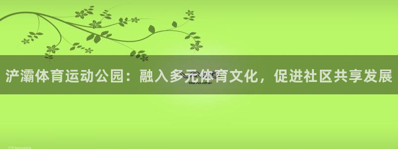 风暴体育下载安装：浐灞体育运动公园：融入多元体育文化，促进社区共享发展